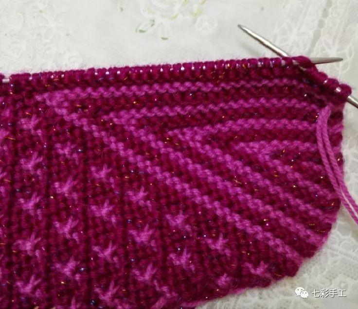 漂亮大方的兔子花毛線拖鞋,帶30張手工編織圖解教程,包教包會